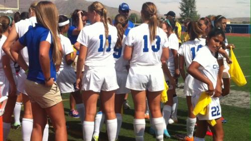 The Carson girls right before kick off