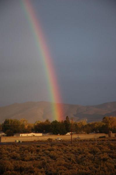 Airport rainbow