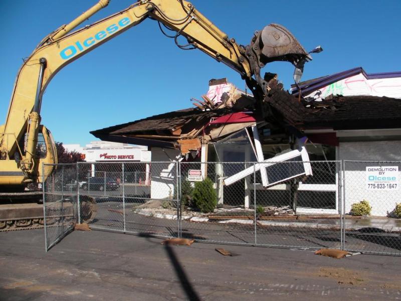 Carl's Jr., in Carson City was demolished Thursday.