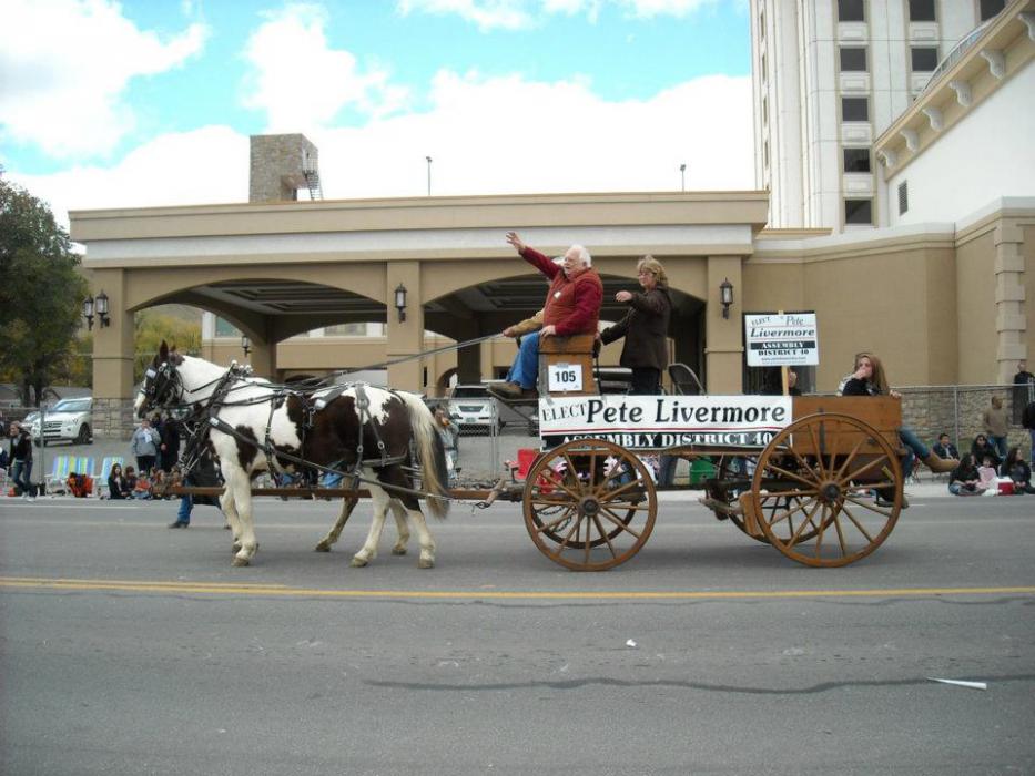 As an elected leader Livermore was a regular on the Nevada Day parade circuit.