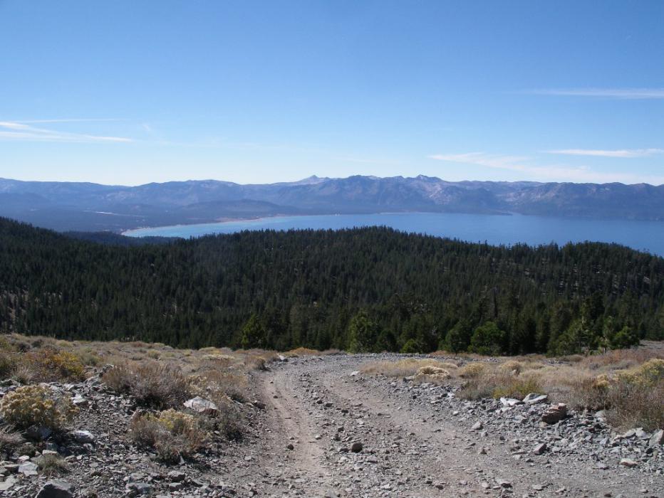 South Lake Tahoe from near the top of Genoa Peak. Photo by Don Quilici