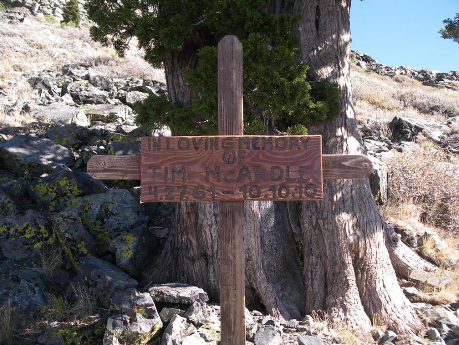A memorial sign. Photo by Don Quilici