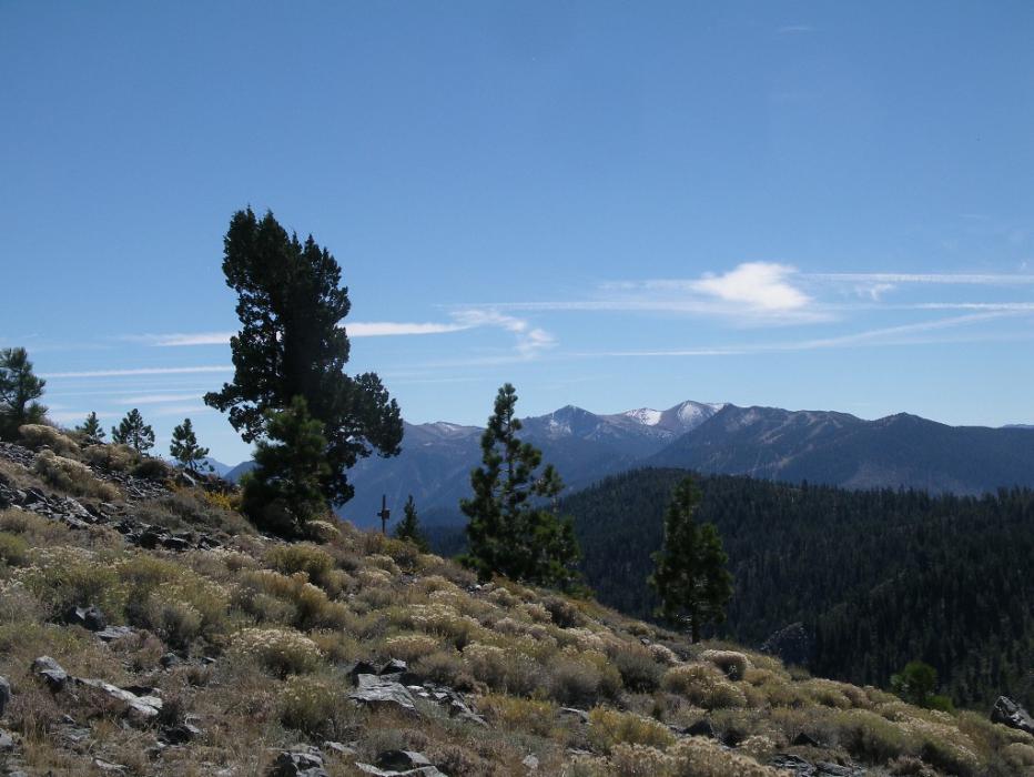 The peaks on the west side of Carson Valley. Photo by Don Quilici