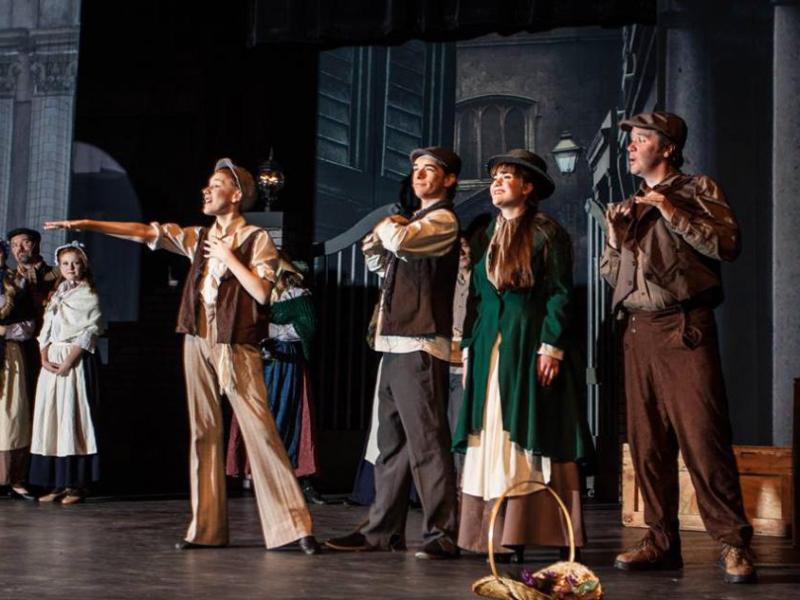 On stage with "My Fair Lady" which begins Saturday.