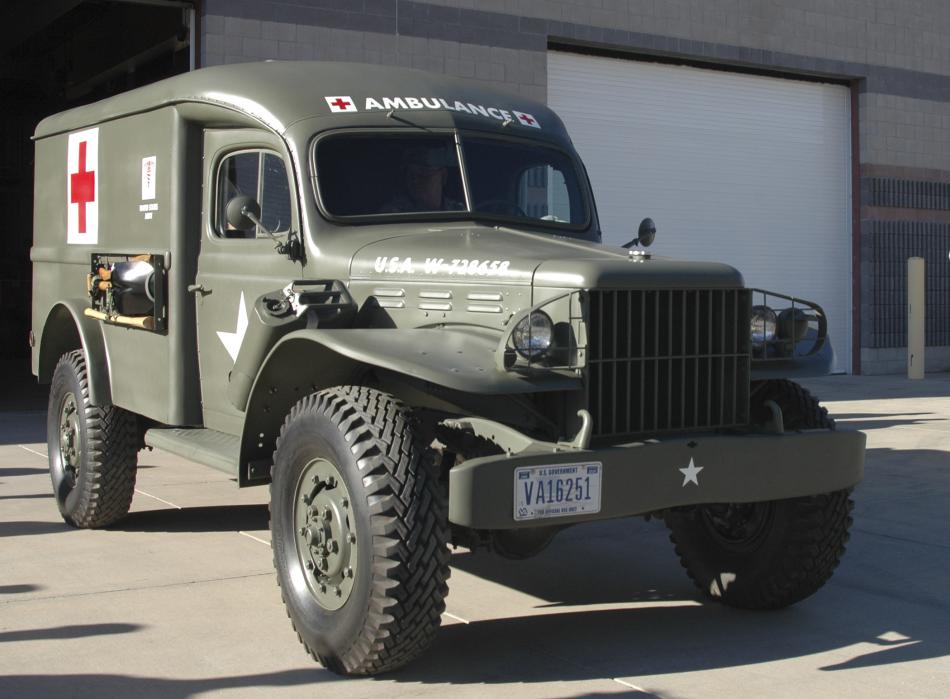 The finished 1942 Dodge WC-54 3/4-Ton Army Ambulance.