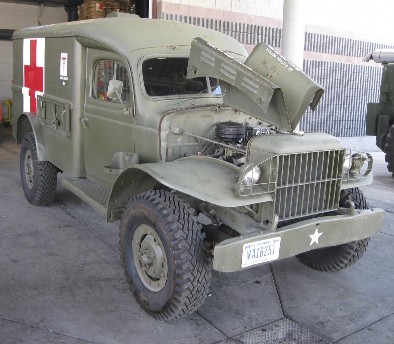 The 1942 Dodge WC-54 3/4-Ton Army Ambulance before the refurbish.