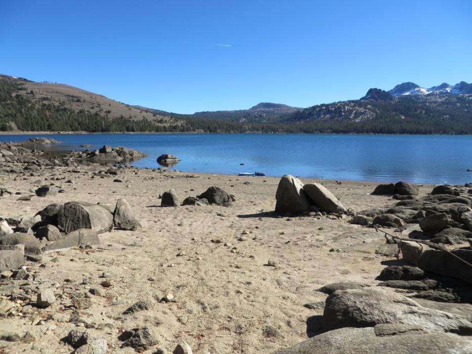 Caples Lake from the Caples Lake Resort. Photo by Elaine Quilici