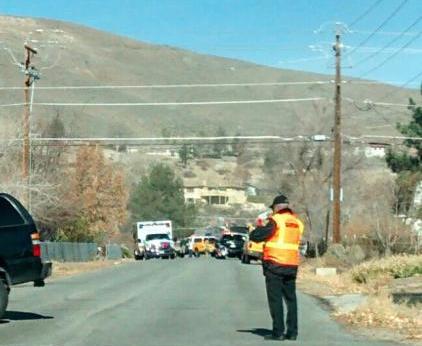 Photo of the accident courtesy of Carson Now reader Samantha Aguilar
