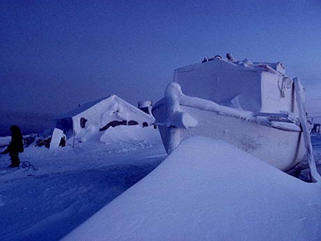 A cold-looking winter day at Barrow.  Photo courtesy of jeffsweather.com