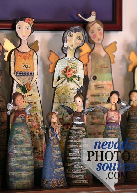 The Purple Avocado offers a wide variety of whimsical items, including Kelly Rae angels. Photo by Cathleen Allison