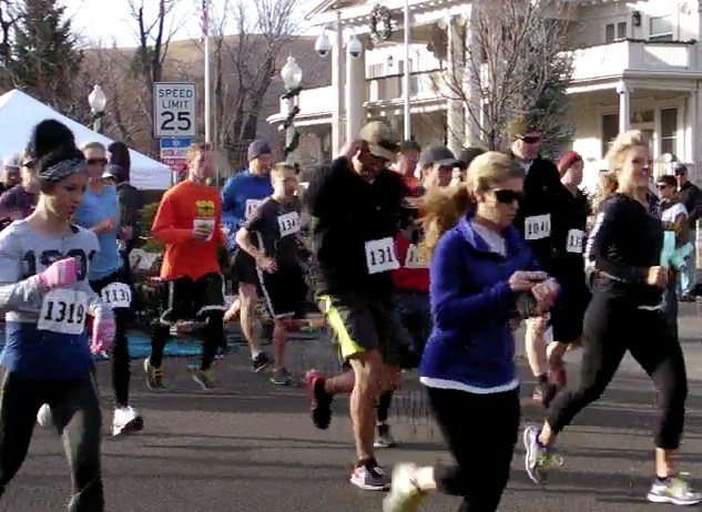 Runners and walkers began the event in front of the Governor's Mansion in Carson City.