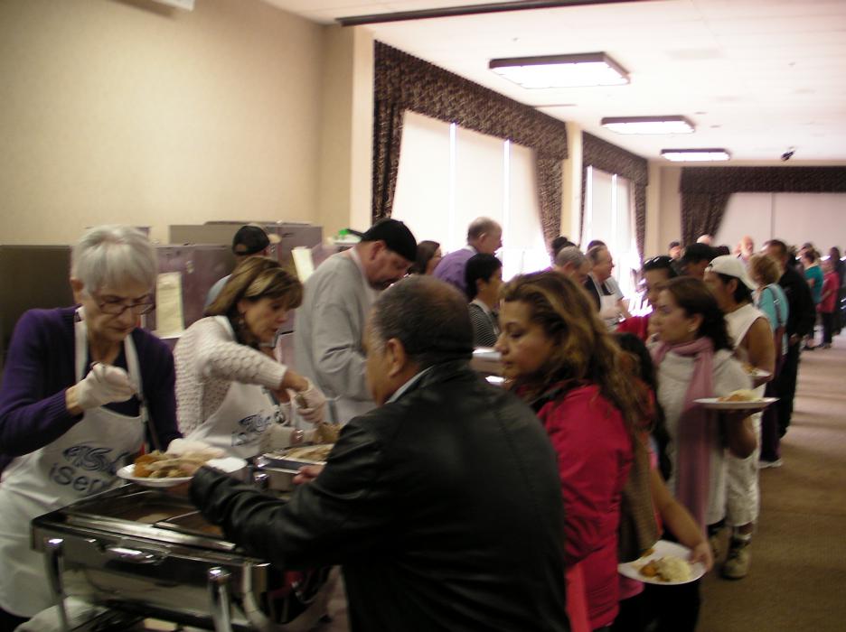 Nearly 1,000 were served at the Carson Nugget during Thursday's feast.