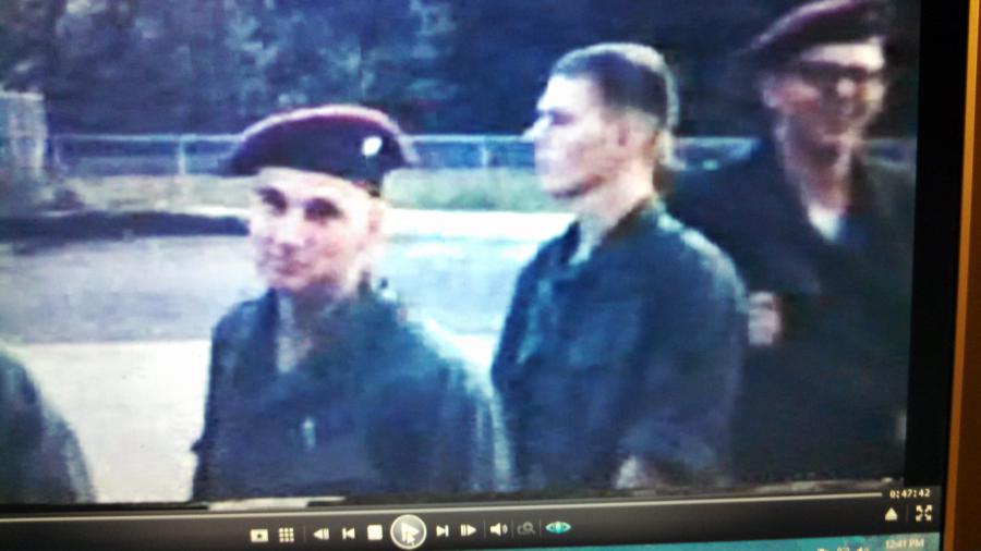 John Warne provided this 8mm photo of Danny at Ft. Knox.