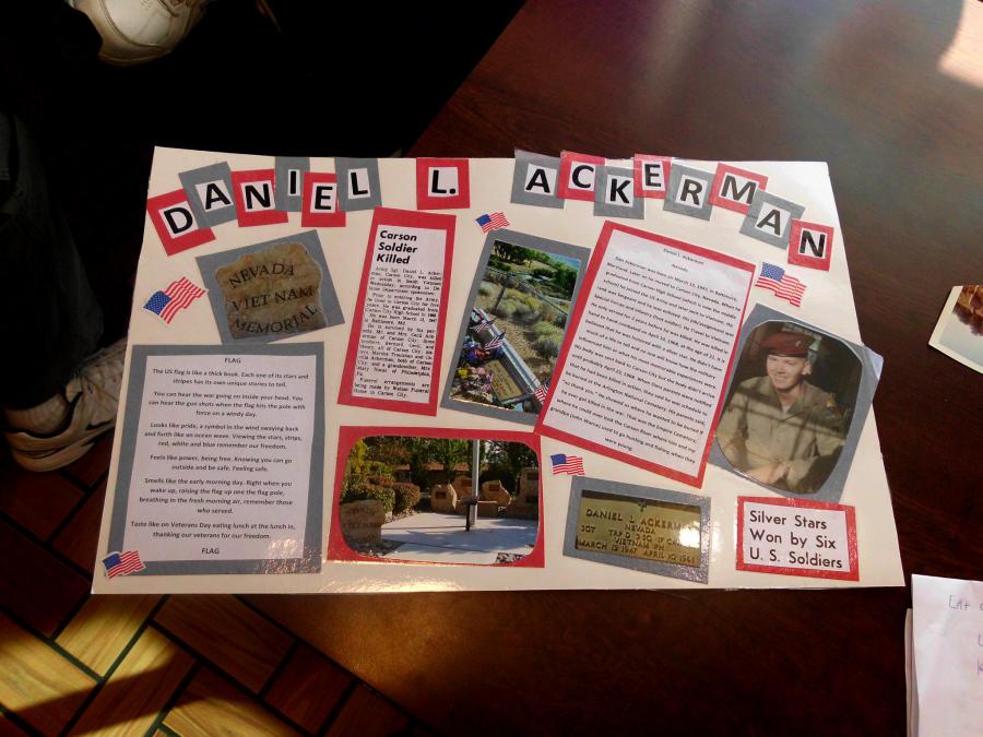 Kylie Warne's poster honoring Danny Ackerman.