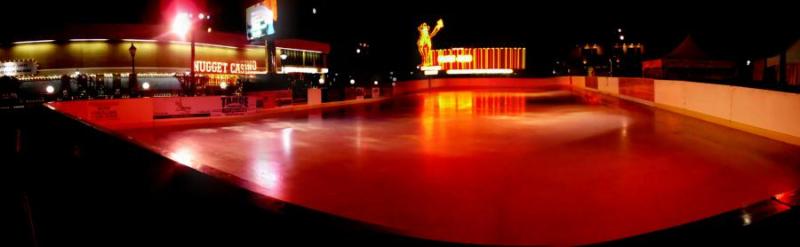 Night panorama of Our Beautiful Carson City Ice Rink by RandomNevada
