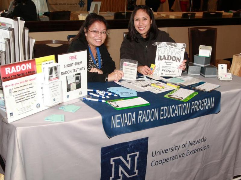 Susan Howe, radon program director, and Jamie Roice-Gomes, radon education coordinator.