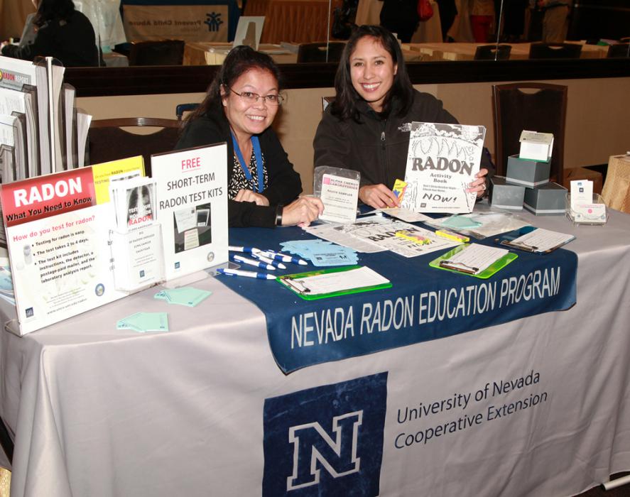 Susan Howe, radon program director, and Jamie Roice-Gomes, radon education coordinator.
