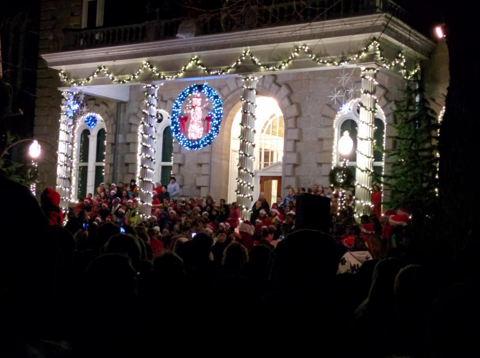 Carson City fifth graders perform Christmas carols at the annual holiday event. Photo by T. Costa