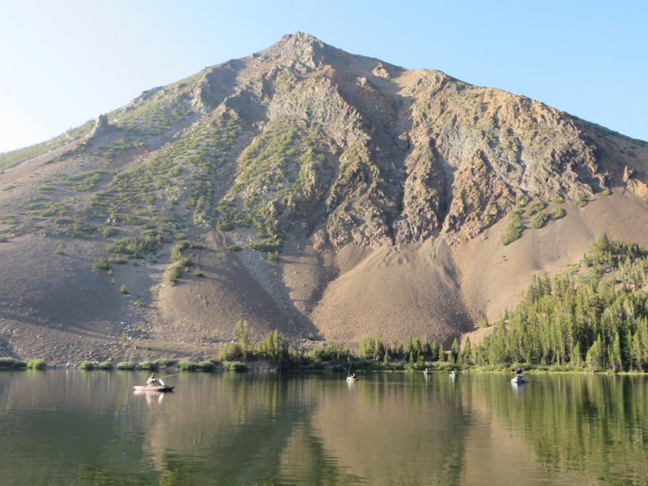 Some of the fishermen at Little Virginia Lake. Photo by Elaine Quilici