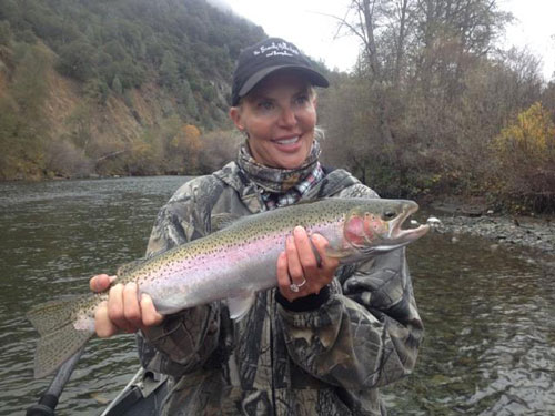 A Trinity River Steelhead Trout. Photo courtesy of Kirk Portocarrero at OutdoorAdventures