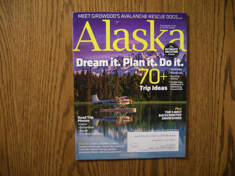 An issue of Alaska magazine. Photo by Elaine Quilici