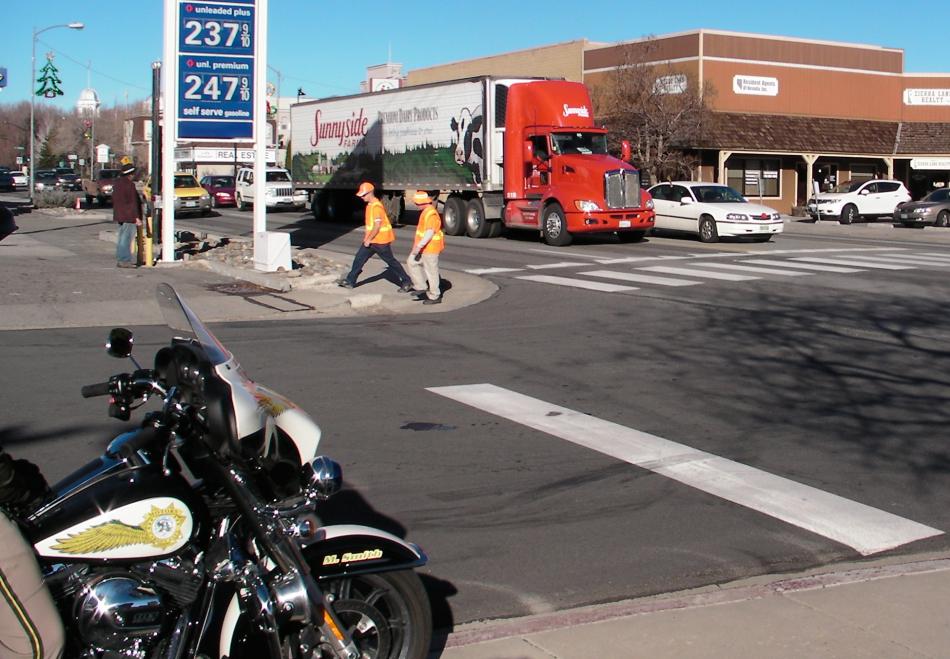 Operations were conducted on the south and north ends of Carson Street on Tuesday.