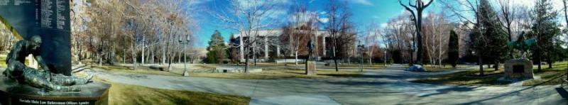 Panorama Photo of the Nevada Capitol Grounds-Carson City, Nevada