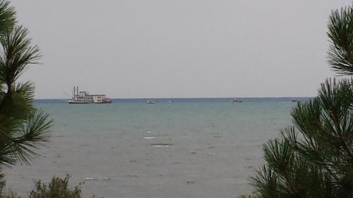 The Tahoe Queen when is was stuck on sand in August 2014.