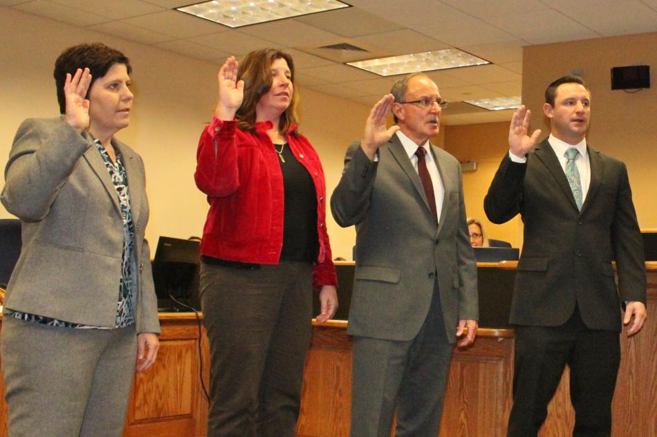 Members of the Carson City School Board of Trustees.