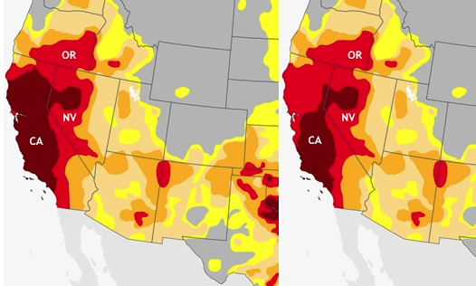 December drought maps.