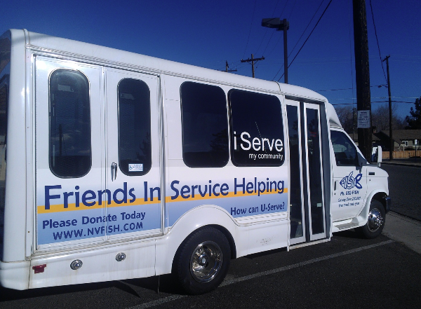 The 2008 Starcraft vehicle has a lift for wheelchair access and seats 13 passengers.