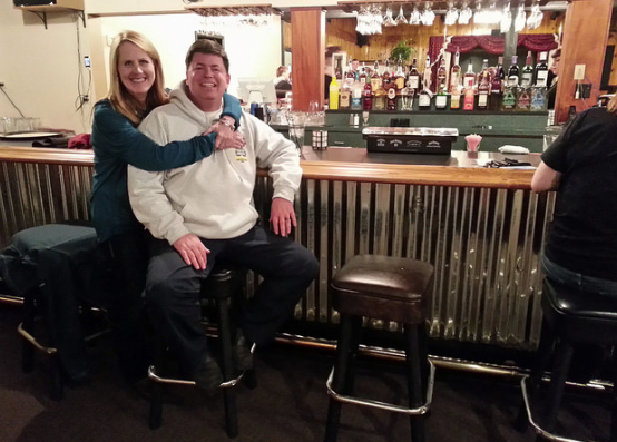 Carson City's Jed Block and wife, Susie Driscoll, make the re-opening of Sassafras on Wednesday night.