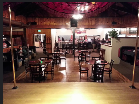 A view from the stage where live music will be a major component of the Sassafras.