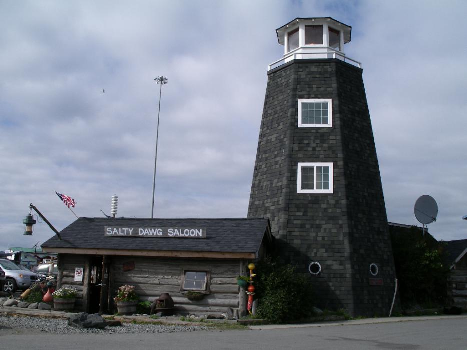 The Salty Dawg Saloon on the Homer Spit. Photo by Elaine Quilici