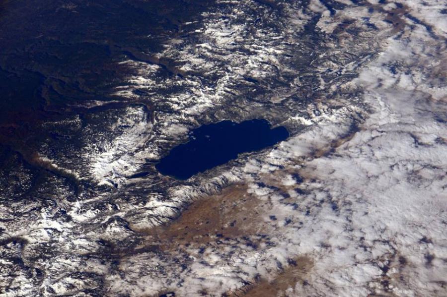Lake Tahoe and Carson City-from the International Space Station