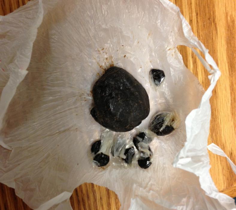 Chunks of heroin confiscated after a Carson City sheriff's SET operation Saturday.