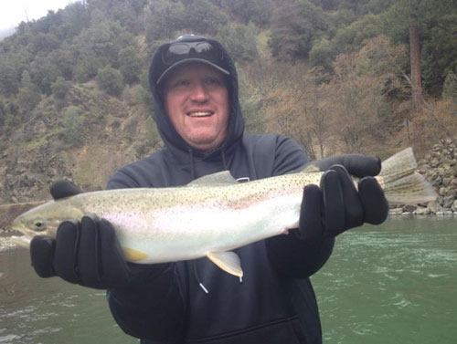 Another Trinity River Steelhead Trout. Photo courtesy of Kirk Portocarrero, Outdoor Adventures