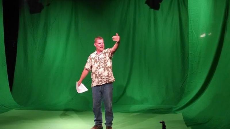 Improv artist Mike Wiencek at the BAC. Photo courtesy of Diane Hansen