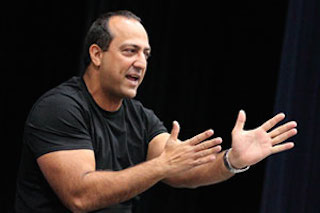 Carson City motivational speaker Ian Hill will attempt to speak 48 hours to raise money for soccer program.