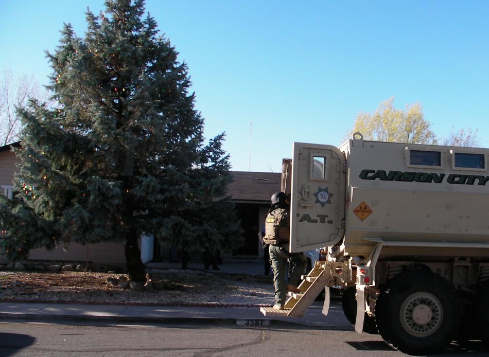 This Desatoya Drive home was served with a search warrant Thursday and meth was seized in Tri-Net bust.