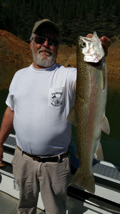 A nice trout from Shasta Lake, Calif. Photo courtesy of Kirk Portocarrero.