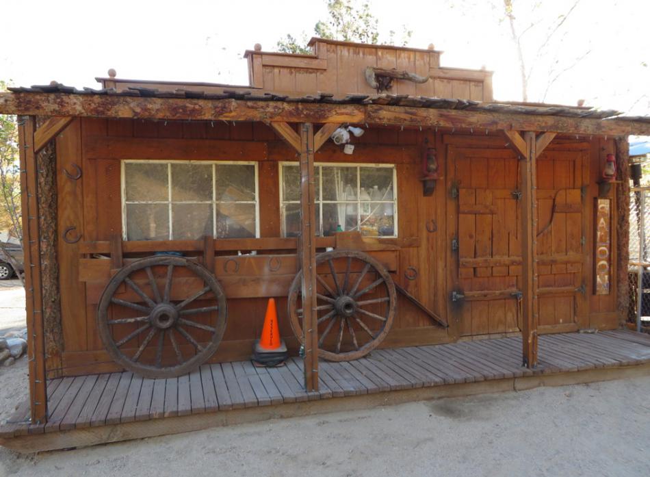 Replica of an old saloon at the RV park.  Photo by Elaine Quilici