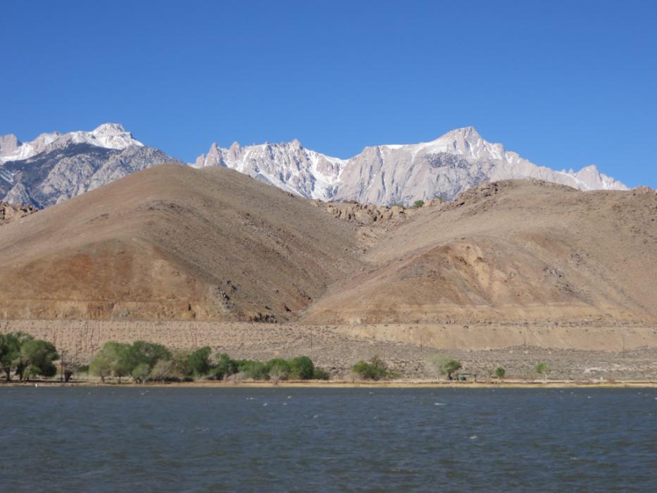 Diaz Lake on a windy day.  Photo by Elaine Quilici
