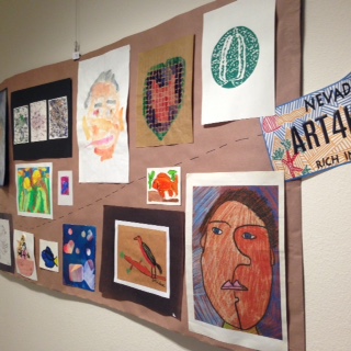 Student art at Legislative Building.