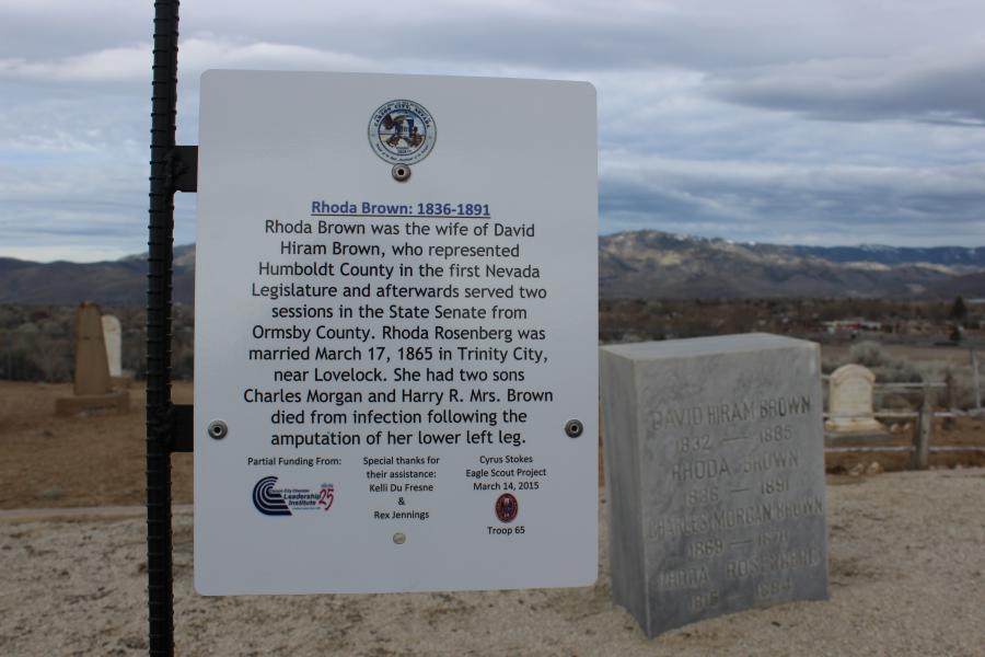Signs were added to give detailed description of those who are buried.