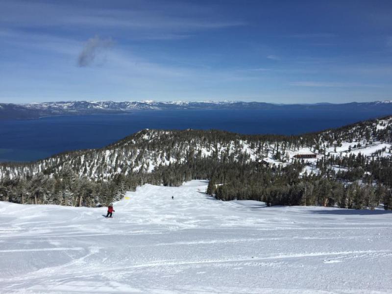 New snow arrived this weekend at Lake Tahoe and Heavenly Mountain Resort.