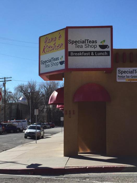 SpecialTeas at the corner of E. Telegraph and N. Plaza