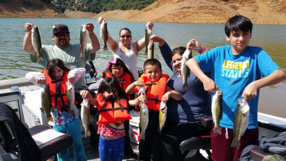 More happy anglers at Shasta Lake, Calif.  Photo courtesy of Kirk Portocarrero at outdooradventures