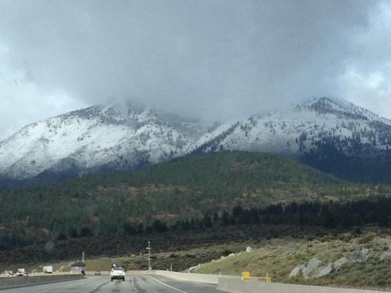 Here's a view from Slide Mountain north of Carson City on Friday morning. Photo by Elaine Quilici