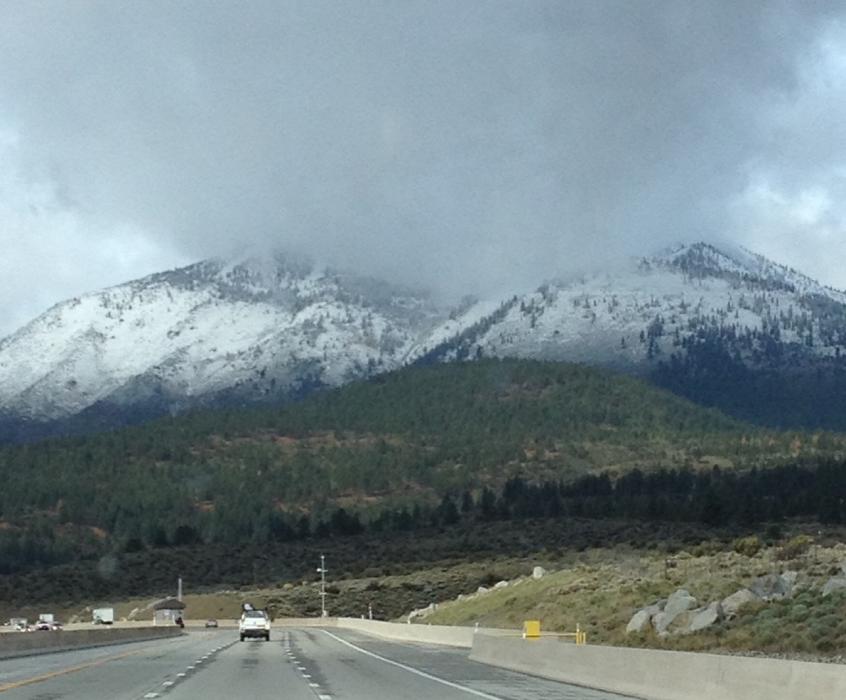 Here's a view from Slide Mountain north of Carson City on Friday morning. Photo by Elaine Quilici